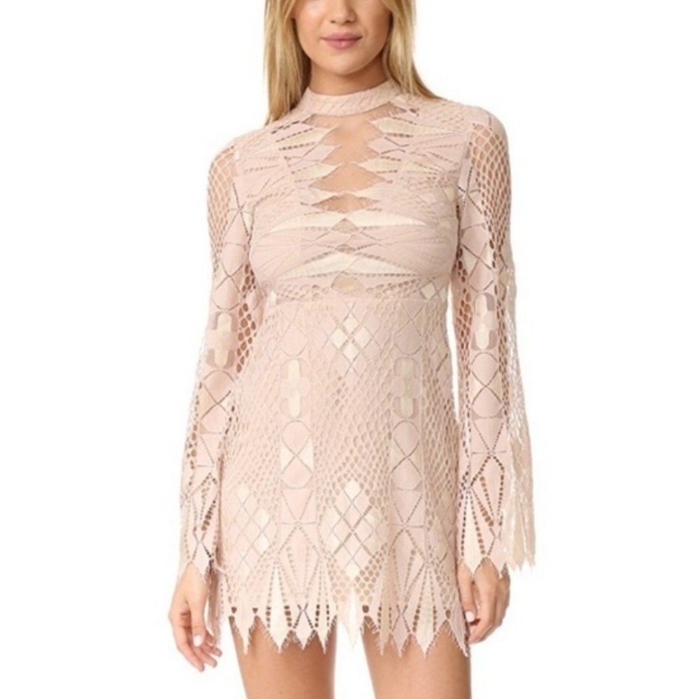 Free People Deco Lace Mini Dress 8